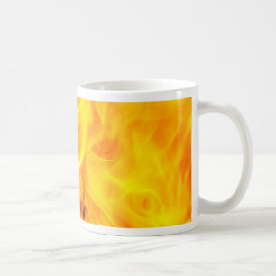 Taza De Café Fuego y llamas