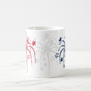 Taza De Café Fuegos artificiales 4 de julio Café Mug