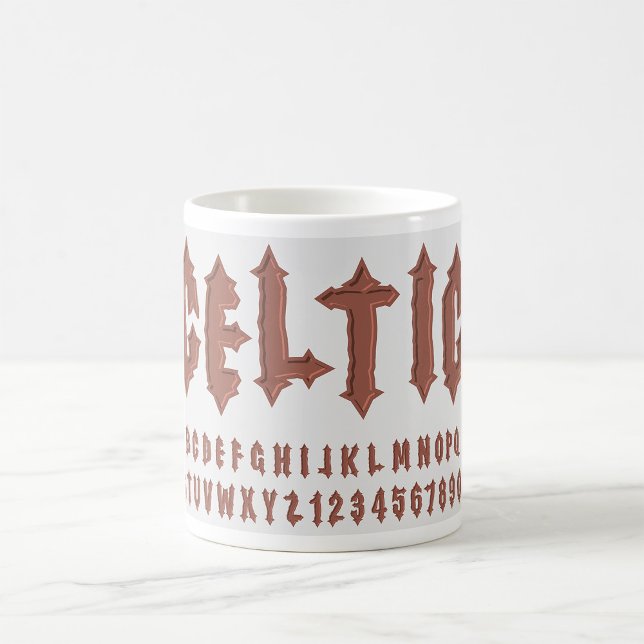Taza De Café Fuente de alfabeto celta (Subido por el creador)