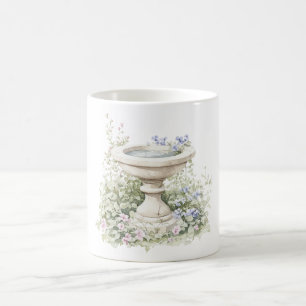 Taza De Café Fuente de Flores Azules