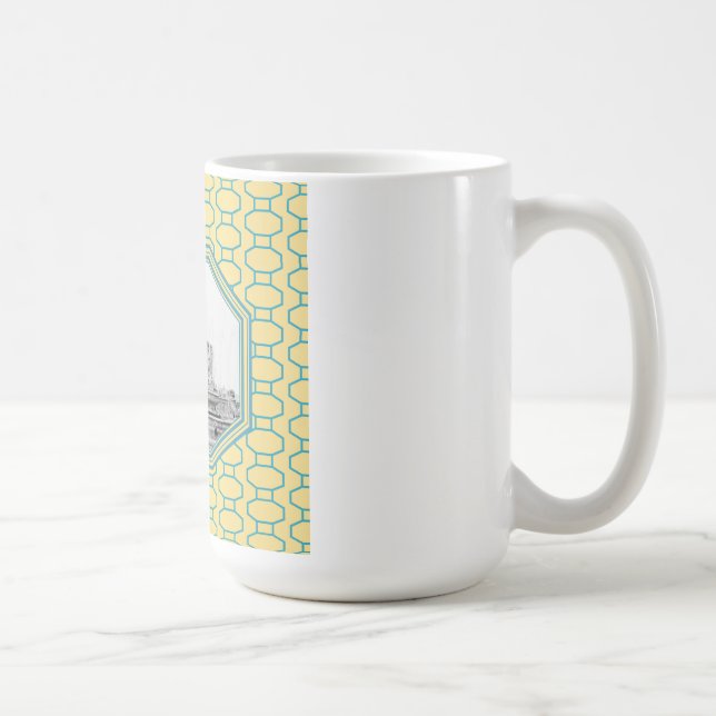 Taza De Café Fuente Scott| Isla Belle| Detroit, MI Mug (Derecha)