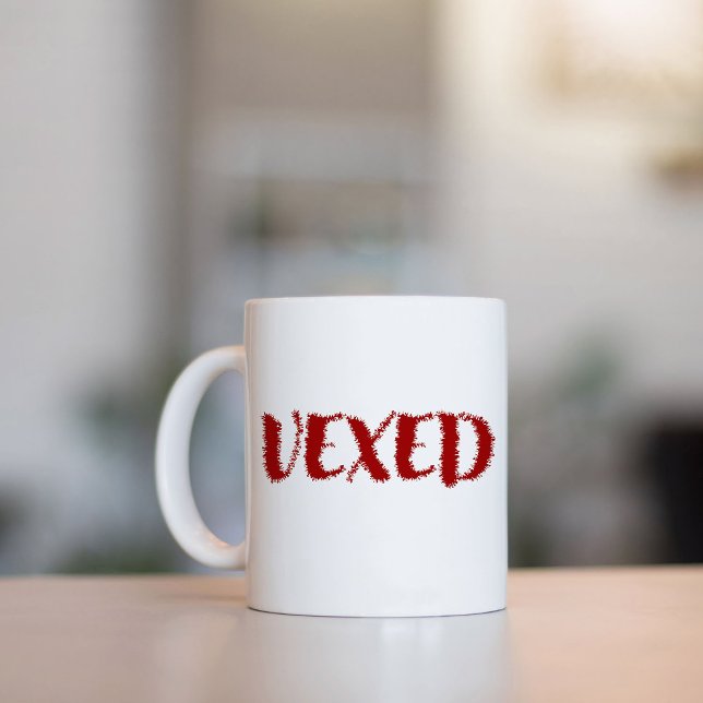 Taza De Café Fuente Vexed-Cool. Vocabulario divertido para tu e (Subido por el creador)