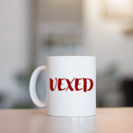 Taza De Café Fuente Vexed-Guay. Divertido Vocabulario para su h