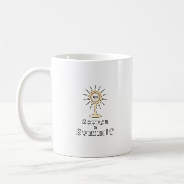 Taza De Café Fuente y Cumbre: Eucaristía Santa. (Izquierda)