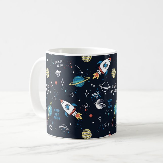 Taza De Café Fuera de este patrón espacial mundial (Anverso izquierdo)