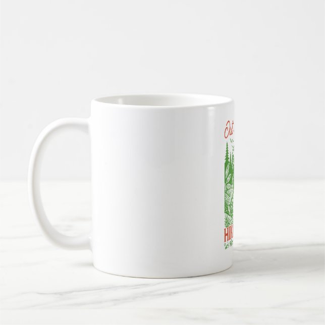 Taza De Café Fuera del Breath Funny Club de Senderismo (Izquierda)
