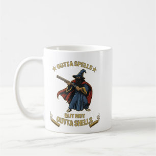 Taza De Café Fuera hechizos pero no fuera conchas Fantasía Meme