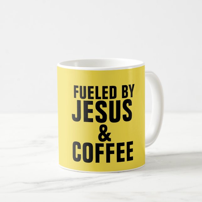 TAZA DE CAFÉ FUERADO POR JESÚS Y CAFÉ MUGS (Anverso derecho)