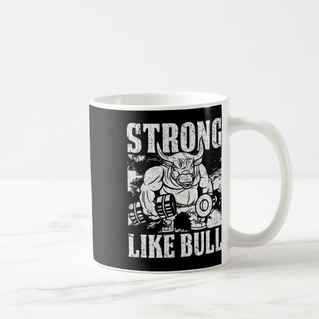 Taza De Café Fuerte Como Una Construcción De Cuerpo De Levantam (Derecha)
