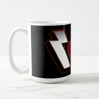 Taza De Café Fuerte corazón Metalizado
