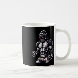 Taza De Café Fuerte Gorila Muay Tailandés - Boxeo Y Lucha Taila