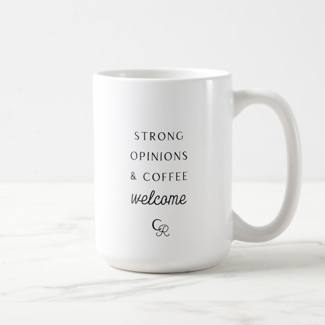 Taza De Café Fuertes opiniones y café de bienvenida (Derecha)