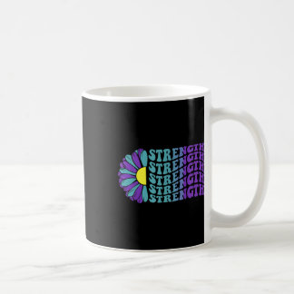 Taza De Café Fuerza, conciencia suicida Girasol