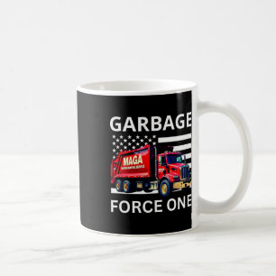 Taza De Café Fuerza de basura un camión de basura Trump Tee