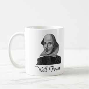Taza De Café Fuerza de voluntad de William Shakespeare
