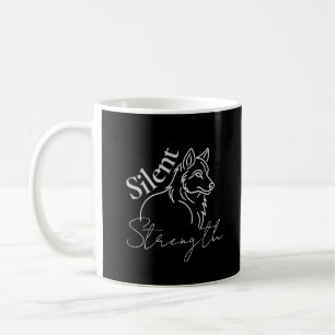 Taza De Café Fuerza Silenciosa del Lobo