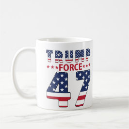 Taza De Café Fuerza Trump 47