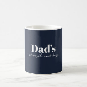 Taza De Café Fuerza y abrazos de papá - regalo del día del padr