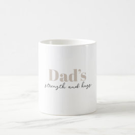 Taza De Café Fuerza y abrazos de papá - regalo del día del padr