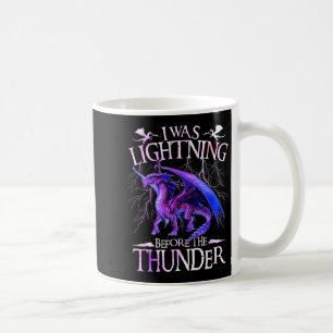 Taza De Café Fui relámpago antes del amante de dragones de true