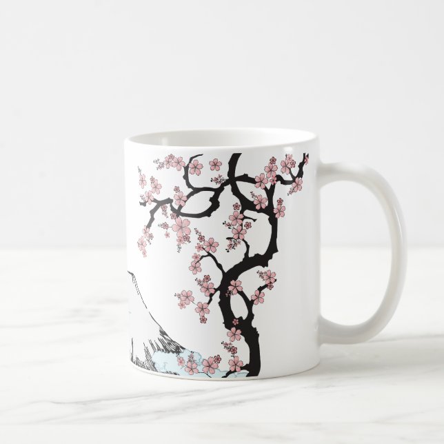 Taza De Café Fuji y Sakura (Derecha)