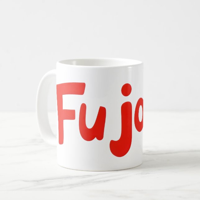 Taza De Café Fujoshi Red Fan Slogan (Anverso izquierdo)