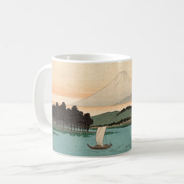 Taza De Café Fukeiga 4 - Japonés de época Ukiyo-e (Anverso izquierdo)