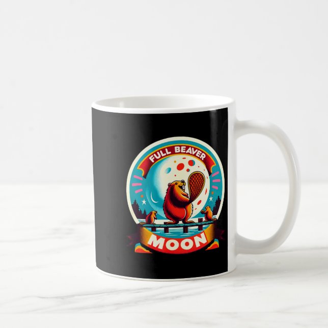 Taza De Café Full Moon Beaver  (Derecha)