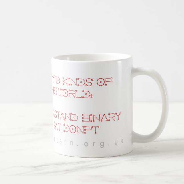 Taza De Café fullwrap binario (Derecha)