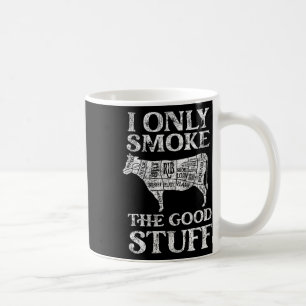 Taza De Café Fumador De Bbq Yo Solo Fumo Lo Bueno