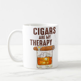 Taza De Café Fumador de Ki Cigar Los puros son mi terapia Bourb