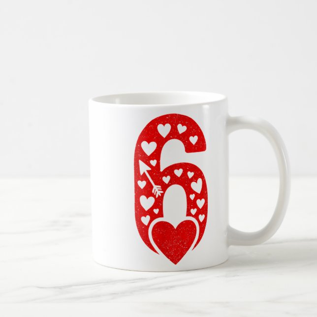 Taza De Café Fun 67 Number 6-7 6 7 Matching Valentine Six Seven (Derecha)