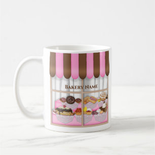 Taza De Café Fun Bakery Window Pastry Business Mug
