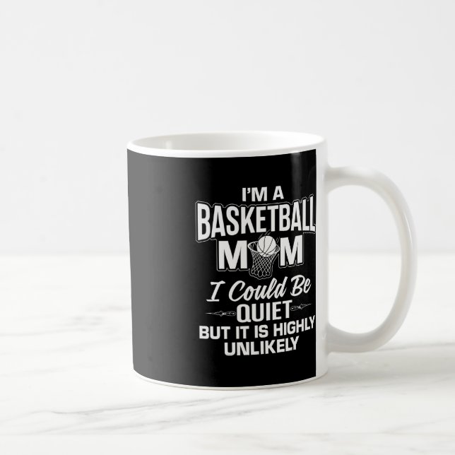 Taza De Café Fun Basketball Mom Merch - Diseño exclusivo de mam (Derecha)