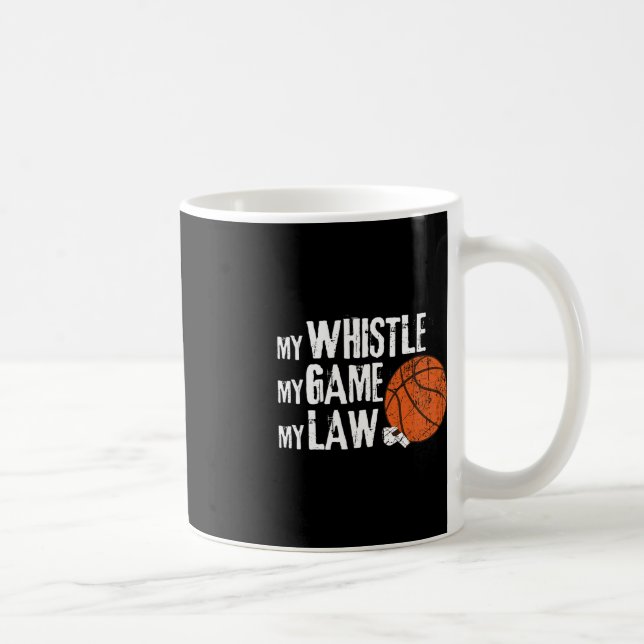 Taza De Café Fun Basketball Ref Hoops - Árbitro de Baloncesto 1 (Derecha)