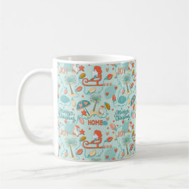 Taza De Café Fun Beach, Navidades costeros