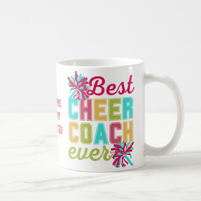 Taza De Café Fun BEST CHEER COACH (Derecha)