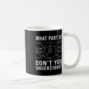 Taza De Café Fun Bysketbyll Entrenador Para Hombres Diagrama Tá
