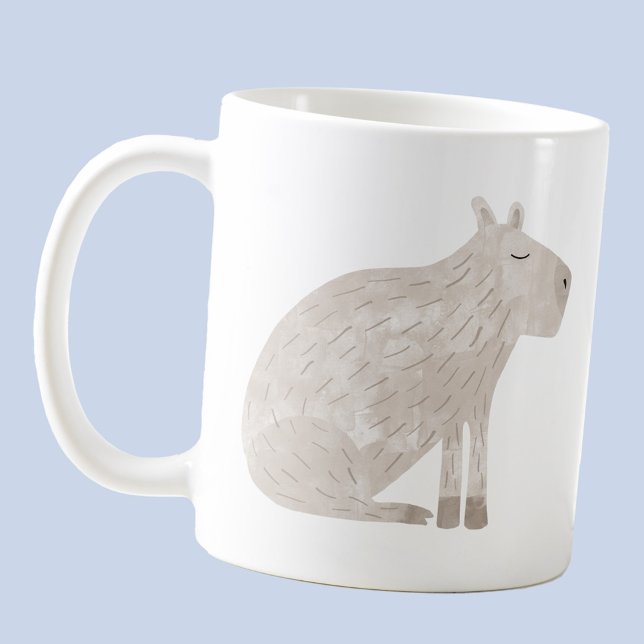 Taza De Café Fun Capybara (Fun capybara animal wildlife coffee mug)