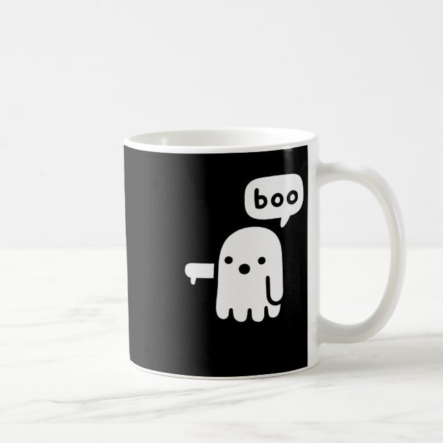 Taza De Café Fun Chunky Fantasma De La Desaprobación Boo Hallow (Derecha)