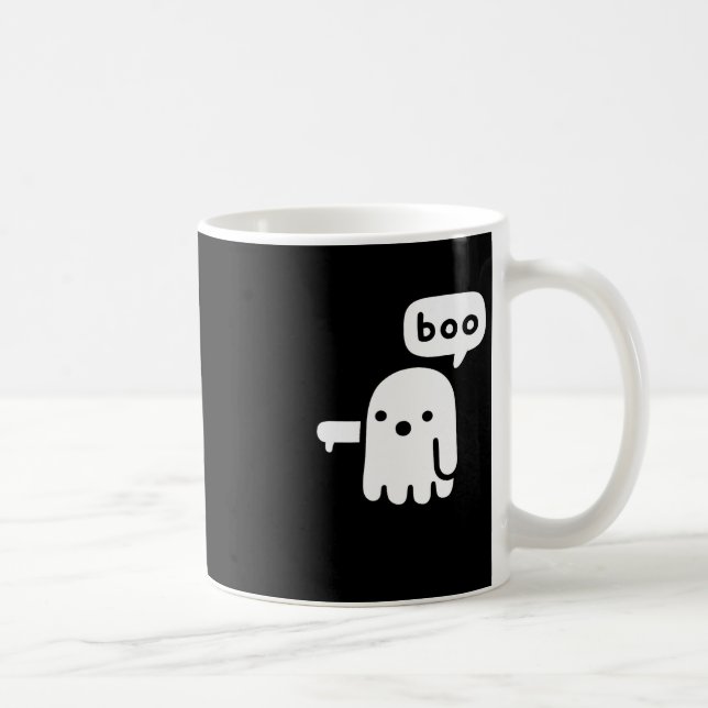 Taza De Café Fun Chunky Fantasma De La Desaprobación Boo Hallow (Derecha)