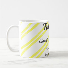 Taza De Café Fun Club bachelorette party yellow lines backgroun
