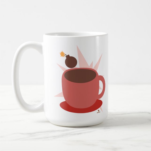 Taza De Café Fun Cocoa Bomba Beber Diversión Chocolate Caliente (Izquierda)