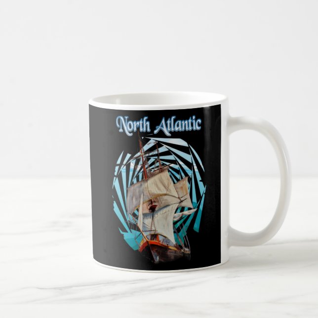 Taza De Café Fun de playa del Atlántico Norte (Derecha)