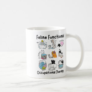 Taza De Café Fun Fun Cat Funcional Terapia Ocupacional Sin