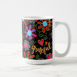 Taza De Café Fun Fun Floral Whimsical Amigo