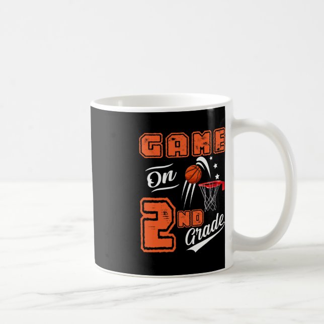 Taza De Café Fun Games On Second Grado Basketball First Day Of (Derecha)