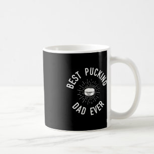 Taza De Café Fun Hockey Dad Pun Regalos a mejor papá que ha toc