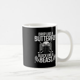 Taza De Café Fun Hockey Goalie Art Para Hombres Hombres Hockey 