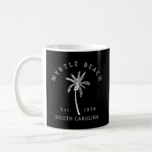 Taza De Café Fun Myrtle Beach Sc Beach Novedad Palm Tree
